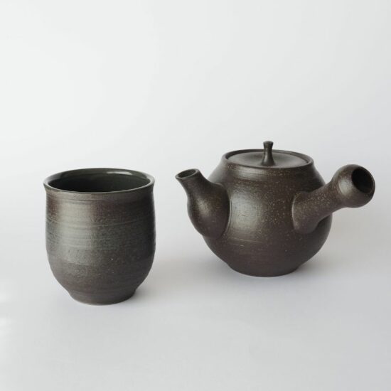 Grande théière en céramique artisanale Kiyomizu-yaki