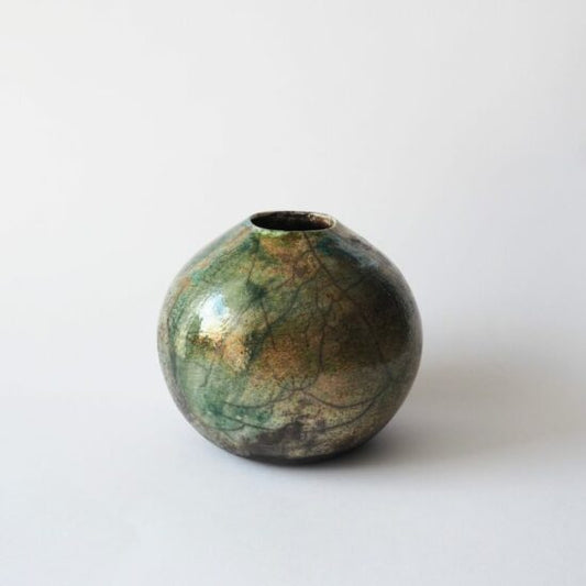 Vase rond, 玉蜻 Tamakagiru