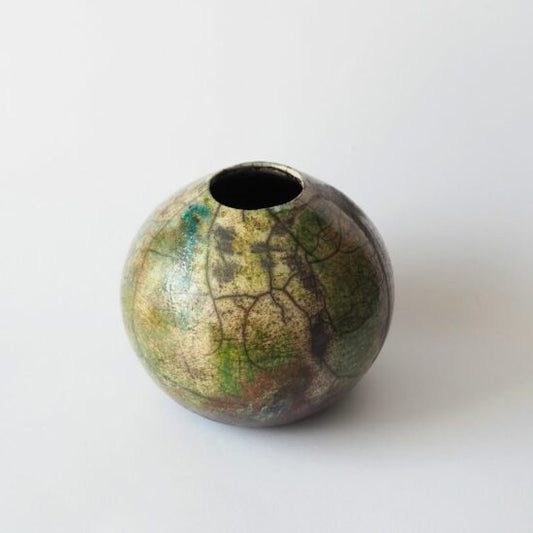 Vase rond, 玉蜻 Tamakagiru