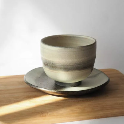 Tasse à thé en céramique Shigaraki-yaki « Yuki »