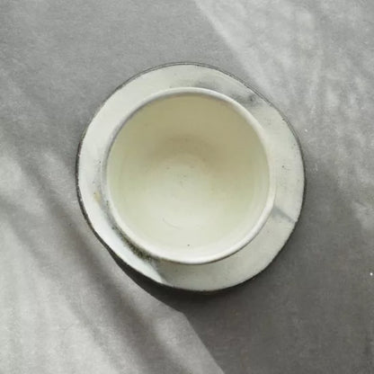 Tasse à thé en céramique Shigaraki-yaki « Yuki »